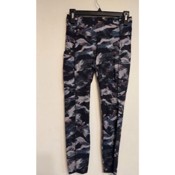 Lululemon Camouflage Leggings Black/Bluish/Gray Size 6 - Picture 1 of 16